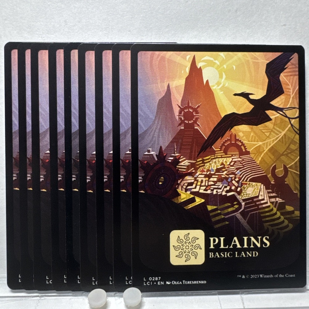 9x Plains 287 Full Art The Lost Caverns of Ixalan MTG Magic Cards Lot